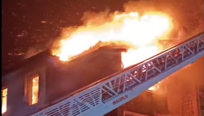 Incendio foz porto bombeiros