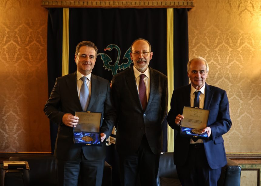 UMinho distingue ex-autarcas de Braga e Guimarães pela “rara” cooperação institucional domingos bragança ricardo rio uminho 2