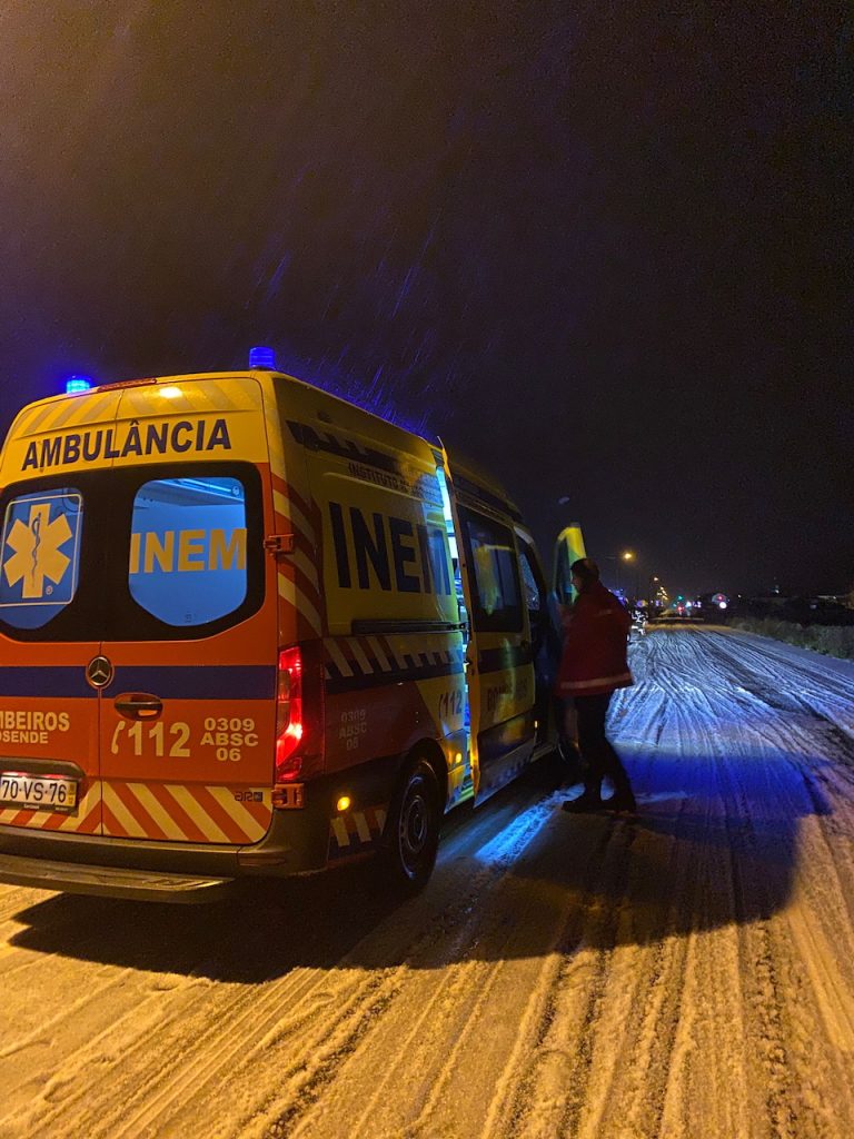 Esposende: Despiste com capotamento na EN13 condicionado por granizo (vídeo) Granizo esposende acidente