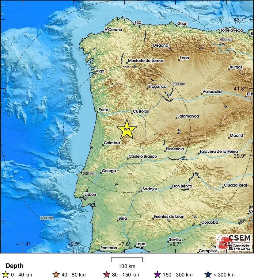 Portugal: Sismo de magnitude 4.1 sentido no Norte e Centro do país IMG 5907