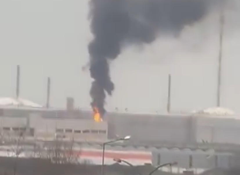 Explosão causa incêndio na antiga refinaria da Petrogal em Leça da Palmeira Refinaria explosão Matosinhos