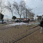 Carro arde acidente Porto