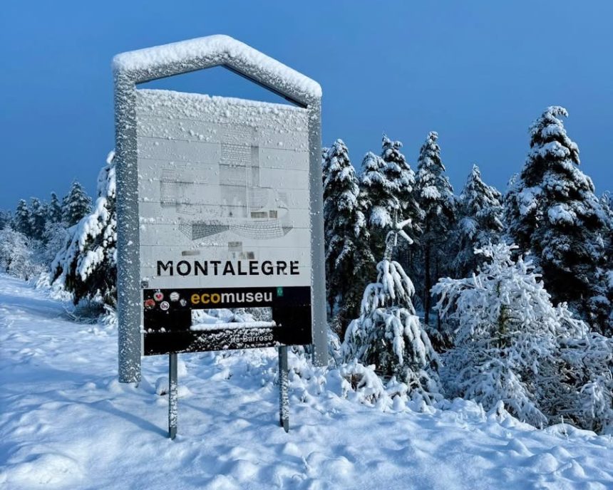 Neve obriga à suspensão do transporte escolar em Montalegre Neve Minho PNPG Tras os Montes montalegre