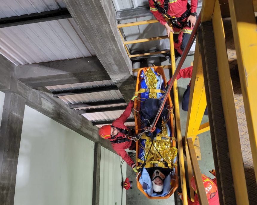 Esposende: BV Fão e NKT testam salvamento em altura NKT Cables BV Fao - 1