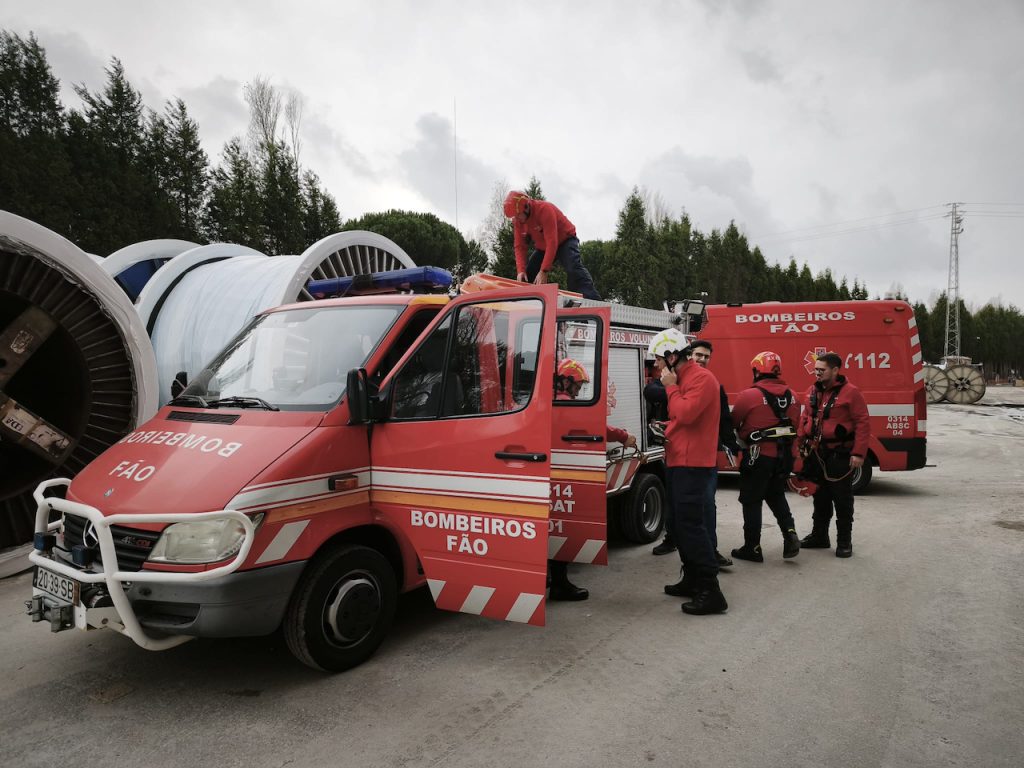 Esposende: BV Fão e NKT testam salvamento em altura NKT Cables BV Fao - 1