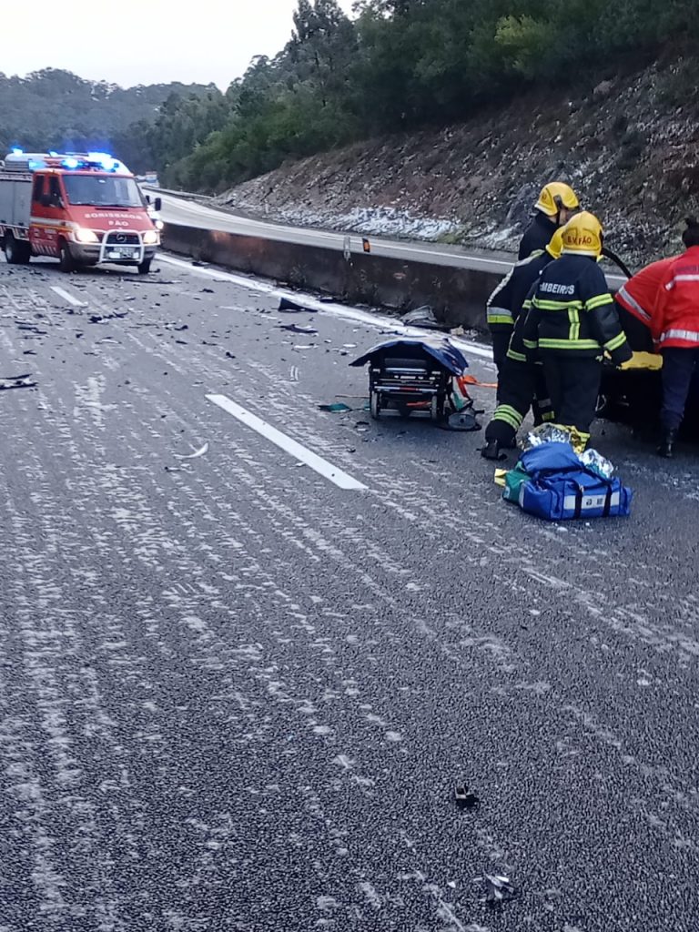 Esposende: Granizo na A28. Choque em cadeia resulta em quatro feridos (vídeo) acidente a28 esposende choque em cadeia -