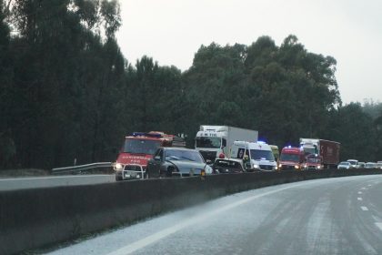 acidente na A28 em Esposende granizo - 12