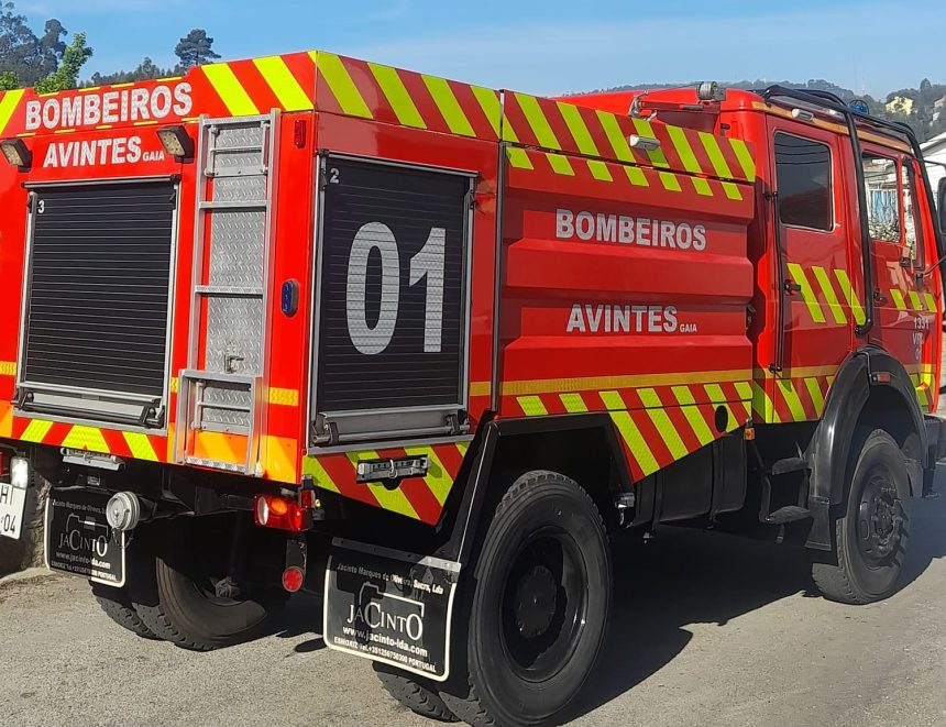 bombeiros gaia avintes incendio