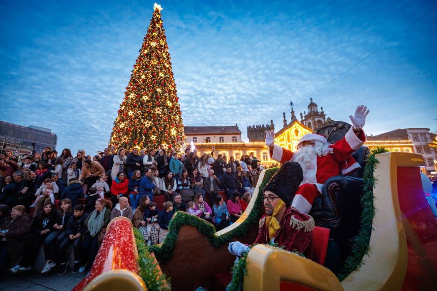 Parada de natal braga portugal