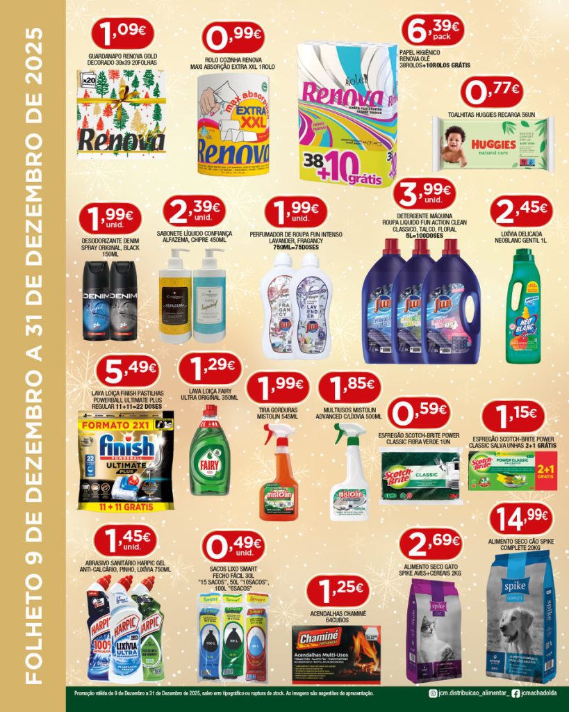 Supermercado da Cooperativade Esposende que estará em vigor até 31 de Dezembro,
