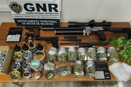 gnr arcos de valdevez viana do castelo droga armas