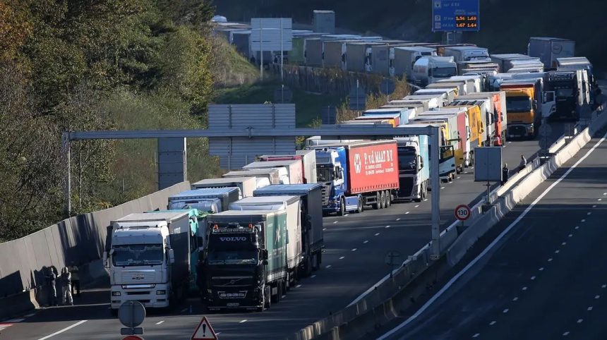 camionistas press frança bloqueios