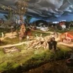 presepio movimentado de amares lago
