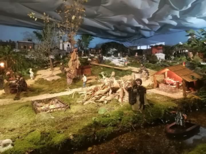 presepio movimentado de amares lago