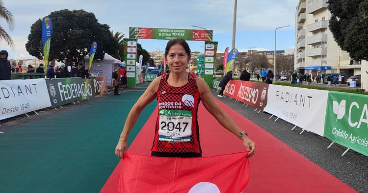 Atletismo Graça Costa brilha e vence escalão F55 na Meia Maratona Manuela Machado
