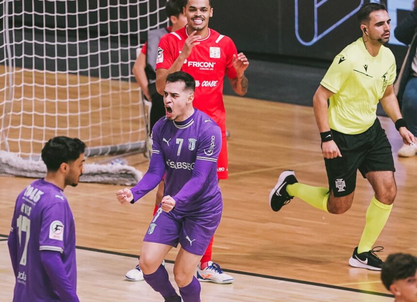 Futsal: SC Braga vence Caxinas (3-2) e arranca 2026 com três pontos (vídeo) SC Braga Caxinas futsal