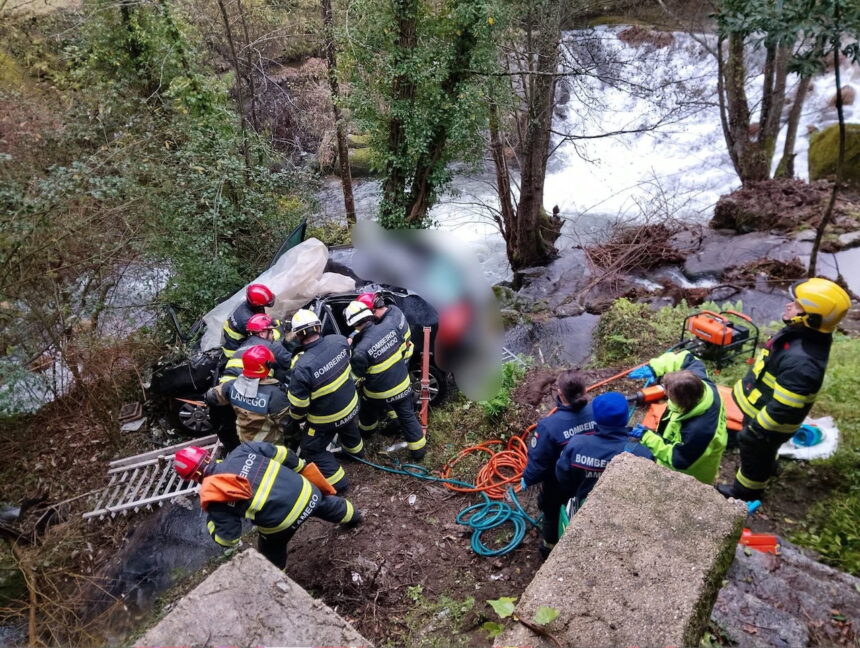 Acidente: Ferido grave em despiste seguido de queda em ribanceira em Lamego Lamego acidente grave