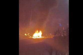 carro arde na A1 leiria 2