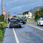 carro arde na EN13 marinhas esposende - 1
