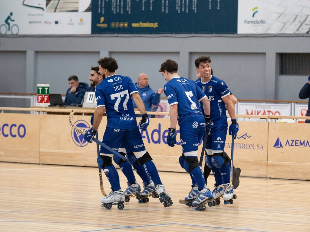 Hóquei em Patins: OC Barcelos vence Famalicense e segue em frente na Taça oc barcelos famalicense 3