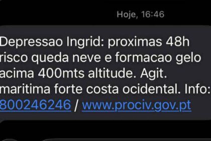 protecao civil alerta sms braga minho ingrid