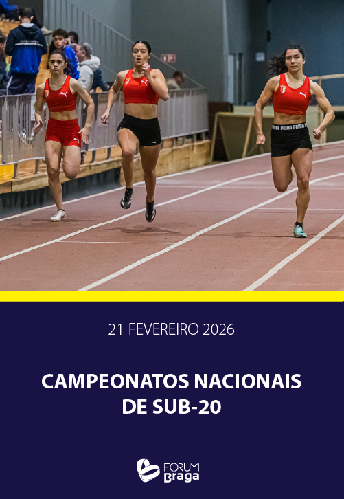 Entre o musical da Bela Adormecia e o atletismo. Este fim de semana no Forum Braga atletismo