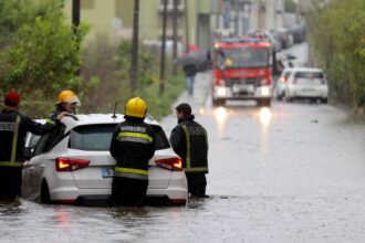 Inundacao braga cheias rio este portugal nils tempestade