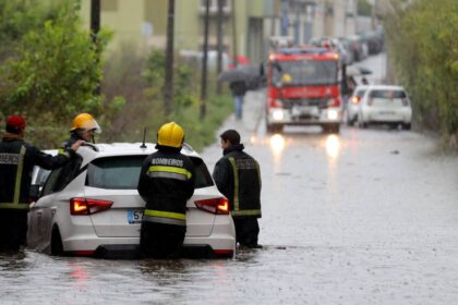 Inundacao braga cheias rio este portugal nils tempestade