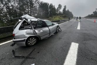 Vila Real Colisão entre automóvel e autocarro faz um morto e um ferido grave
