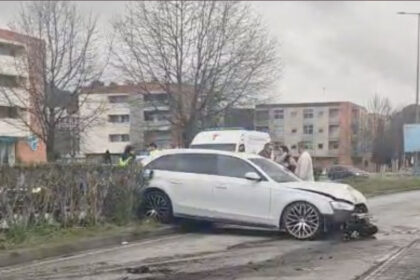 acidente na variante de fojo em braga