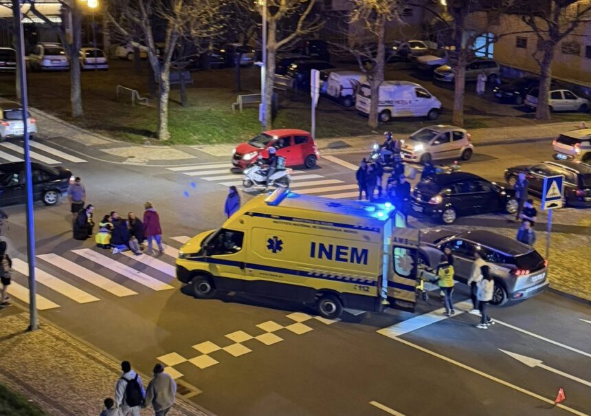 Braga: Mulher atropelada numa passadeira junto ao Braga Parque atropelamento pessadeira braga 2