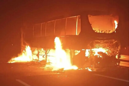 autocarro arde a2 - 1