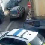 gnr almada trafia mulher caos detido atropela feridos