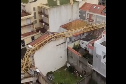 grua figueira da foz cai desalojados