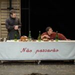 invasao de palco de peça de teatro portugues ana alemanha matar facistas