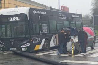 mulher atropelada na passadeira guimaraes