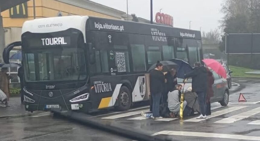 mulher atropelada na passadeira guimaraes