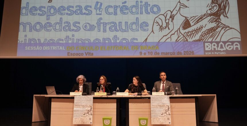 Braga Mais de 200 alunos debatem Literacia Financeira no Parlamento dos Jovens
