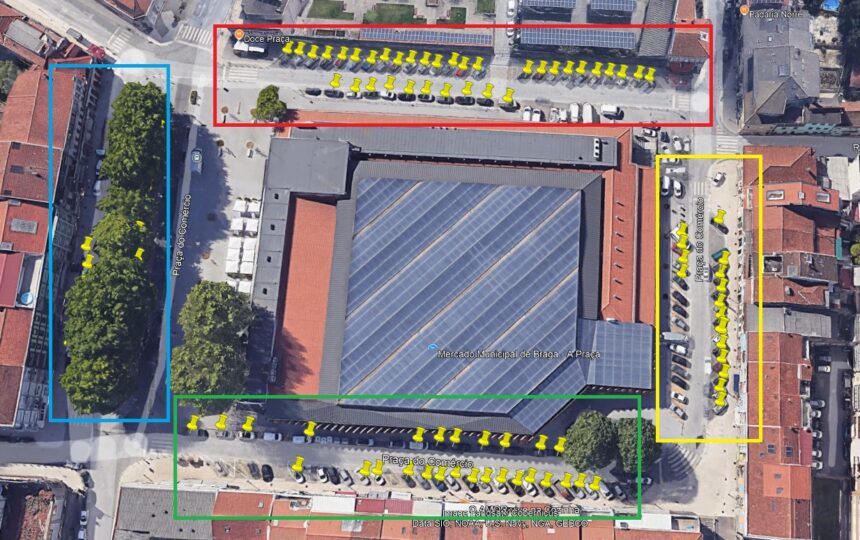 Braga: Mercado Municipal com estacionamento condicionado para instalação de sensores inteligentes