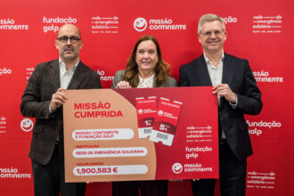 João Diogo Marques da Silva, Isabel Jonet e José For tunato portugal missao continente galp solidariedade