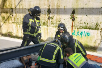 esmagamento braga confiança bombeiros