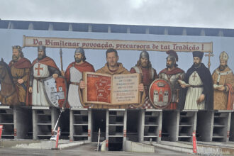 SC Braga tifo liberdade mural muralha PSP tarja - 1
