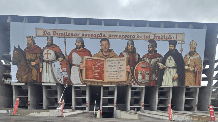 SC Braga tifo liberdade mural muralha PSP tarja - 1