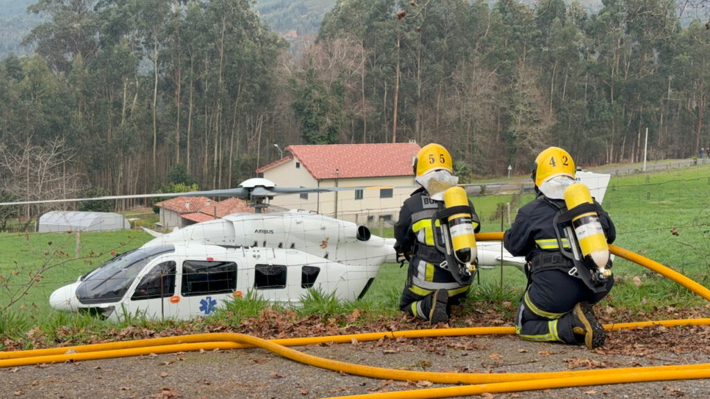 helicóptero INEM Minho Monção Bombeiros socorro helio - 3
