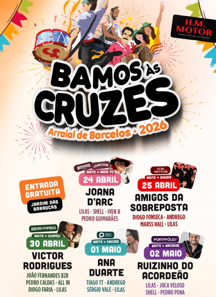 Barcelos: Cartaz do "Bamos às Cruzes" 2026 revelado 678203327 1627170348838943 237438908539828872 n 743x1024 1