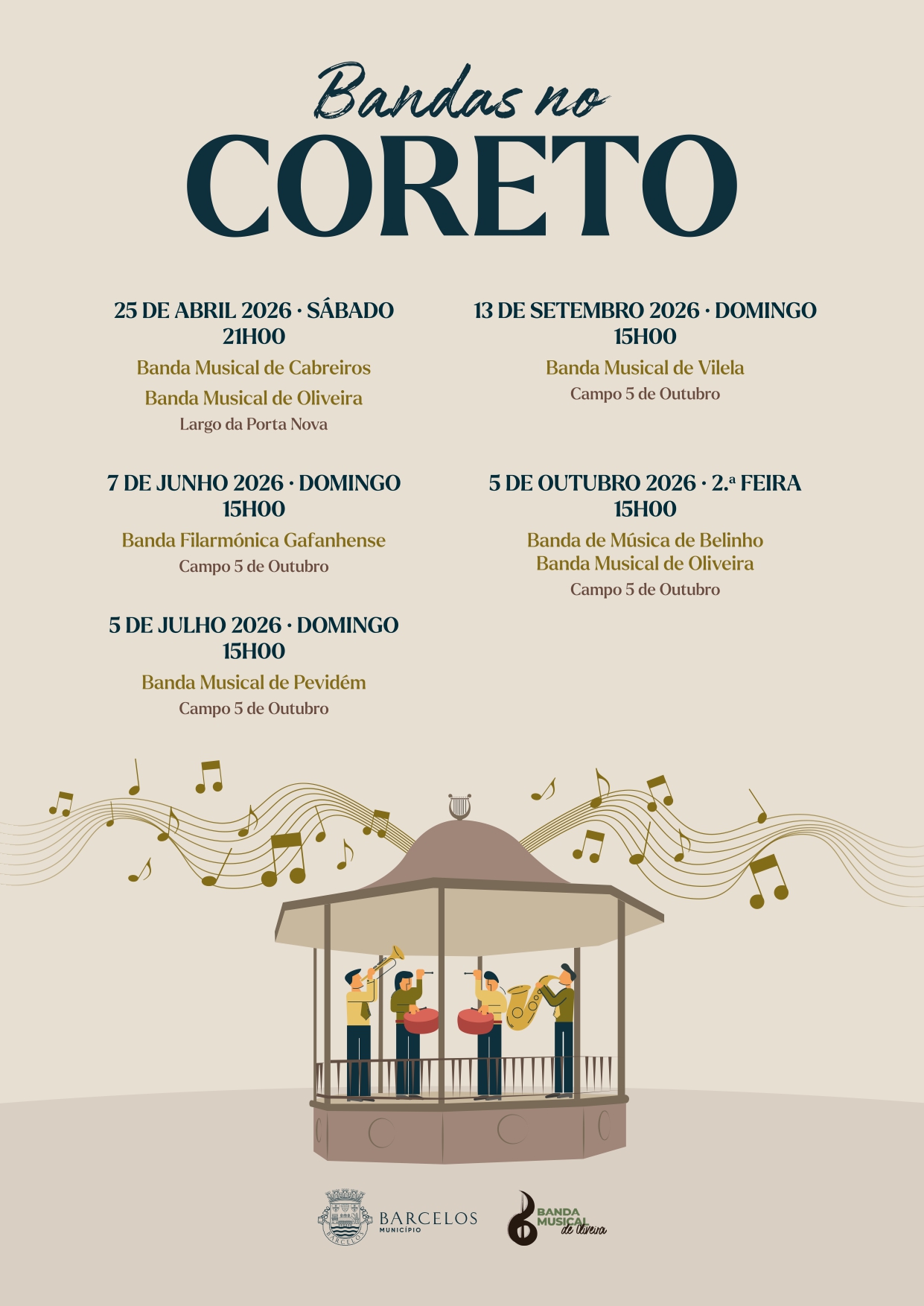 Barcelos: Ciclo de Bandas Cândido Bastos celebra a alma filarmónica do concelho Ciclo de Bandas Candido Bastos