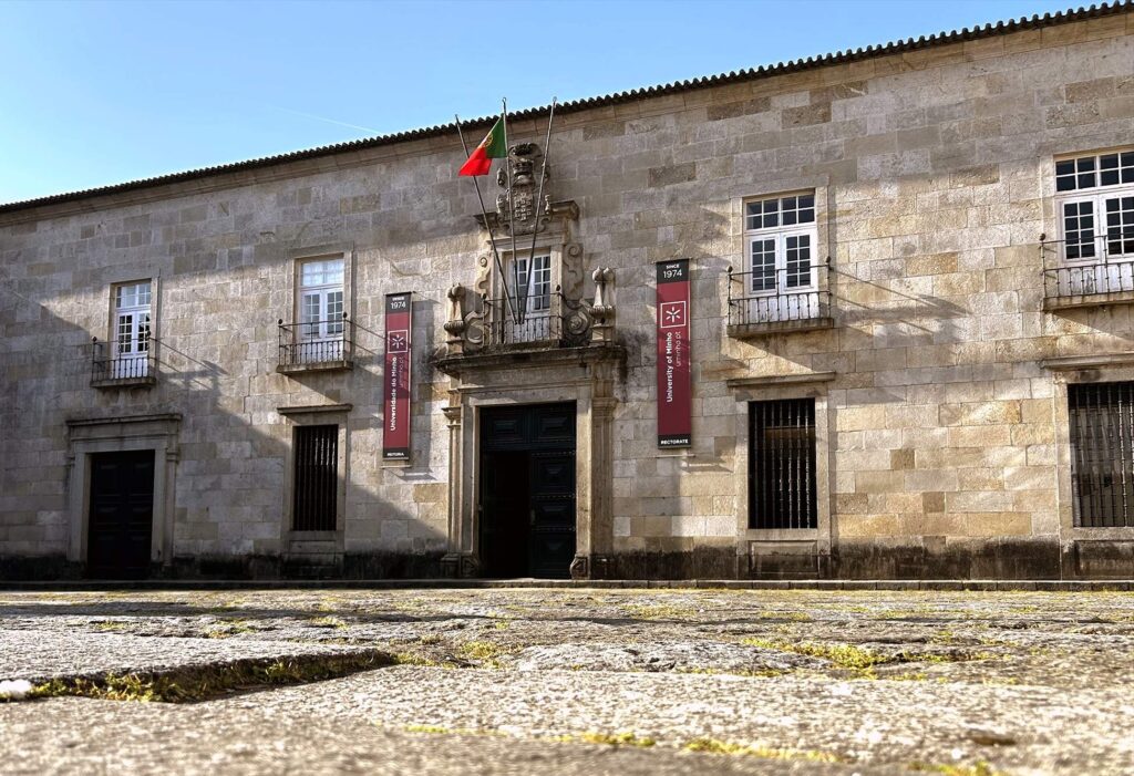 O edificio da Reitoria da UMinho em Braga
