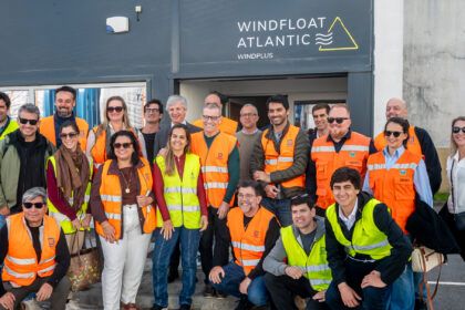 Viana Comitiva brasileira visita Windfloat Atlantic para conhecer tecnologia eólica líder mundial