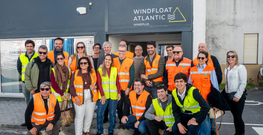 Viana Comitiva brasileira visita Windfloat Atlantic para conhecer tecnologia eólica líder mundial