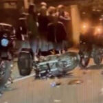 colisao de mota e carro em outiz - 1